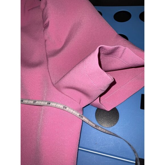 Sister Jane Pink Tie Neck Bow Shift Dress Mini Length Size M - Picture 9 of 11